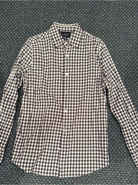 Daniel Hechter Black and White Gingham Dress Shirt